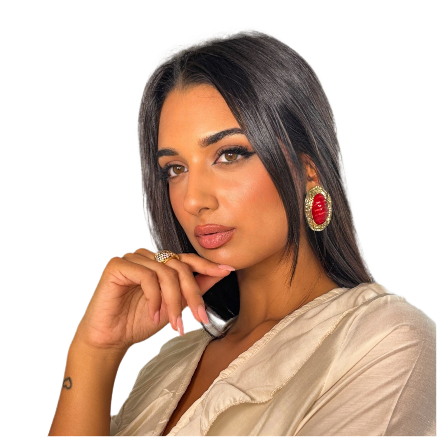 ORECCHINI OLD MONEY ROSSI