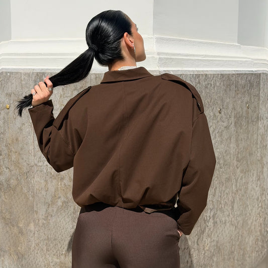BOMBER ICON BROWN
