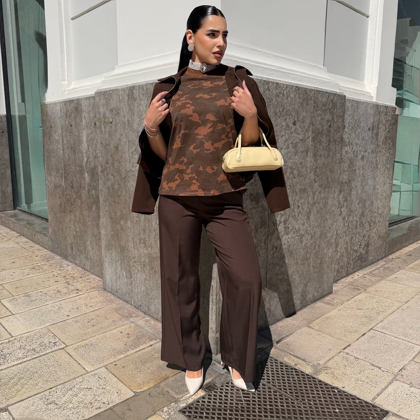 PANTALONE RELAXED MARRONE