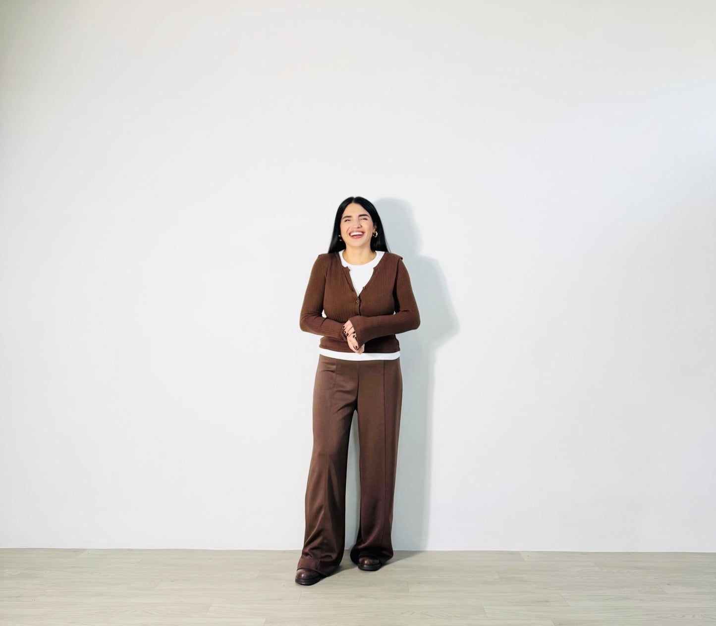 MAGLIA SERAFINO DOUBLE MARRONE