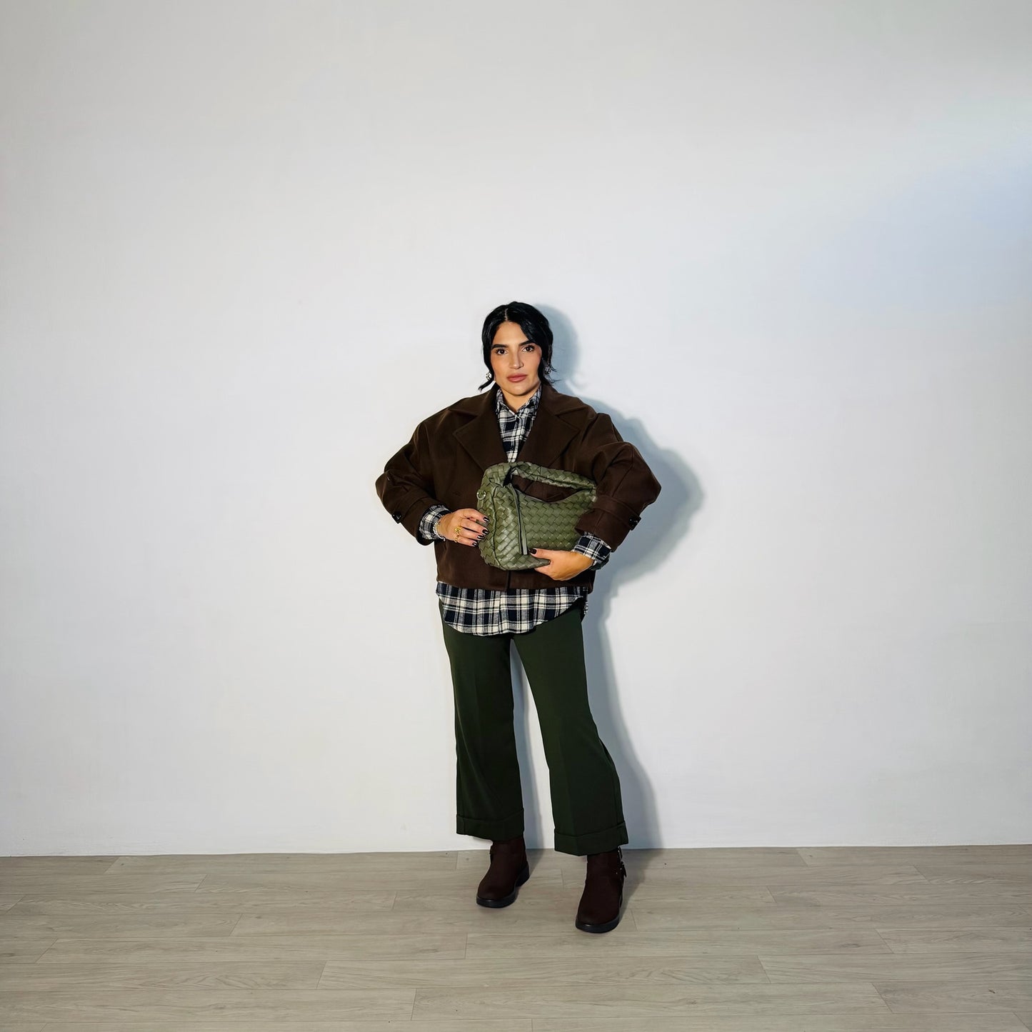 BORSA BOTTEGA CITY MINI VERDE