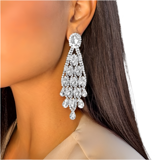 ORECCHINO CHANDELIER SILVER