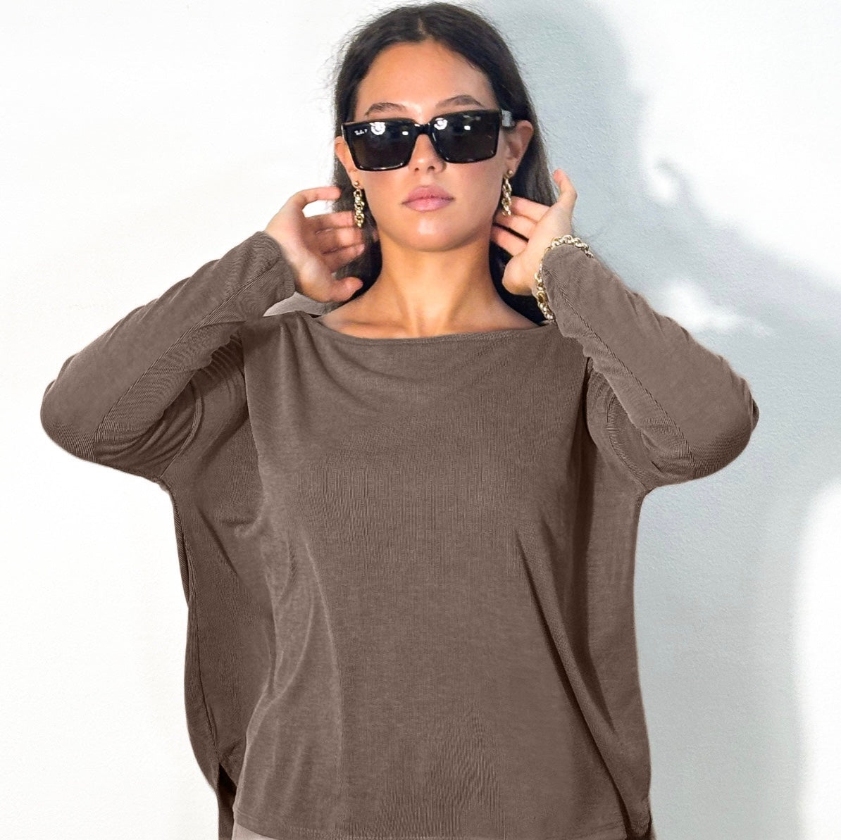 MAGLIA VINTAGE MARRONE