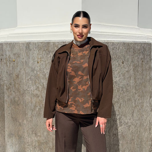 T-SHIRT ARMY BROWN