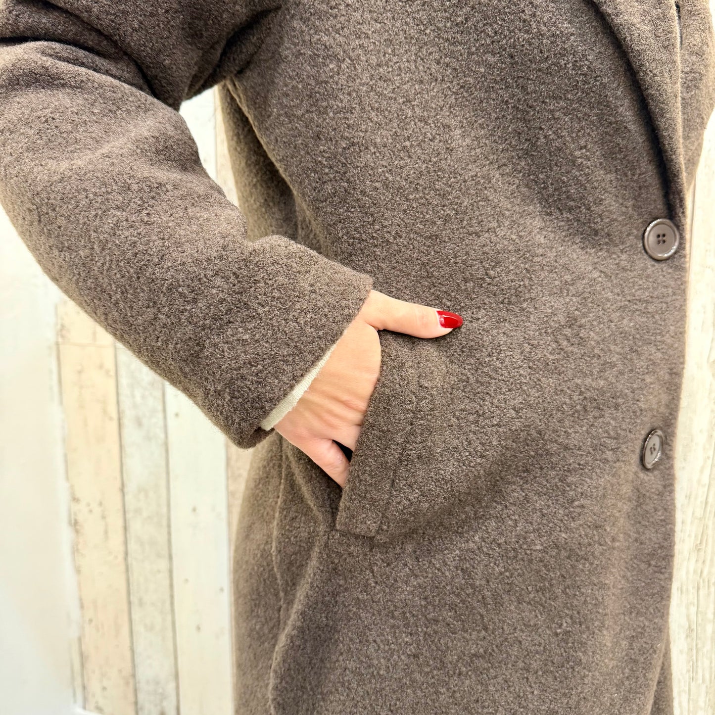 CAPPOTTO TEDDY MARRONE