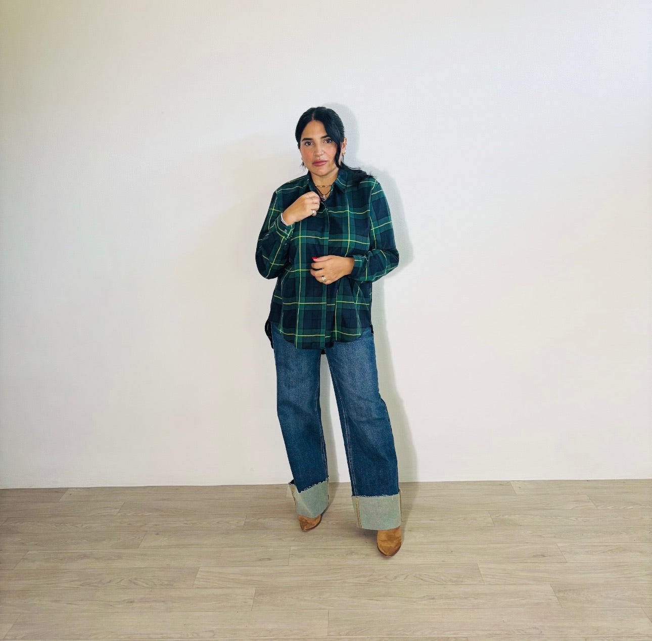 CAMICIA TARTAN VERDE