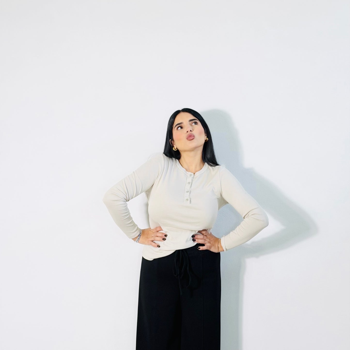 MAGLIA BOTTONCINI BIANCA