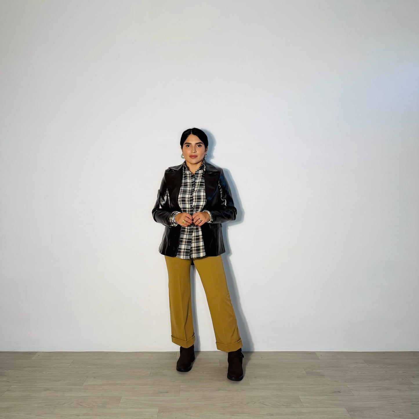 PANTALONE PIEGONE SENAPE