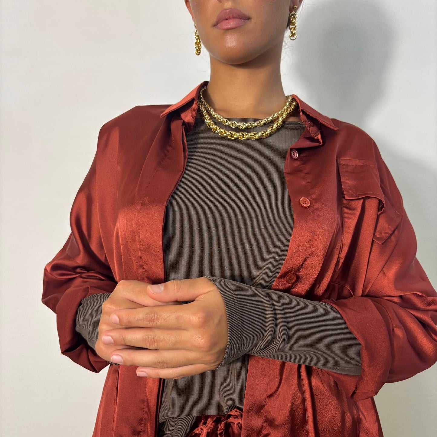 MAGLIA VINTAGE MARRONE