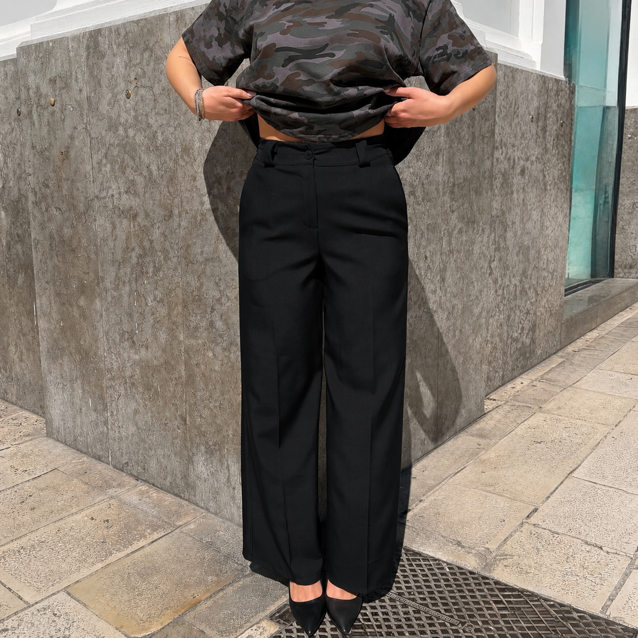 PANTALONE RELAXED NERO