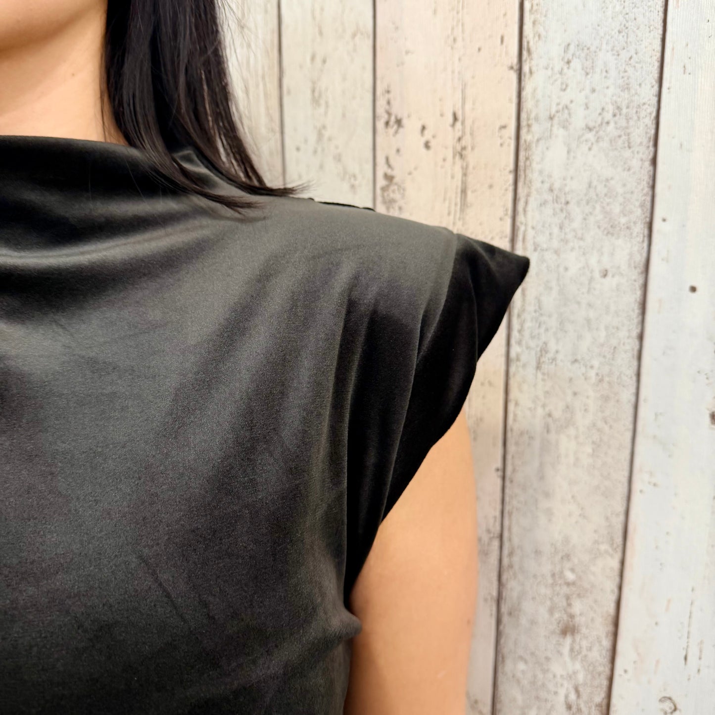 VESTITO VELVET NIGHT NERO