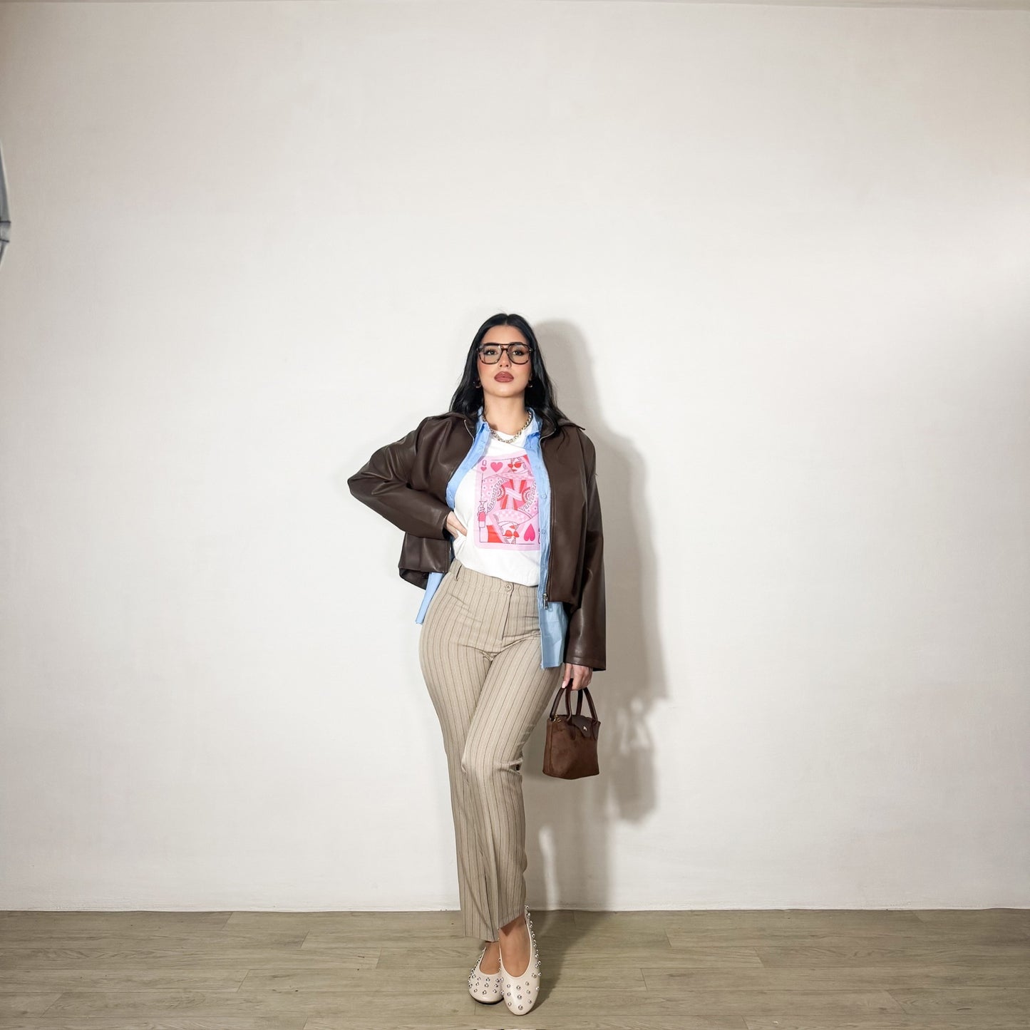 PANTALONE STRIPE BEIGE