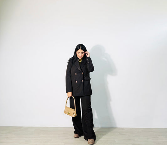 TAILLEUR OVERSIZE DARK BROWN