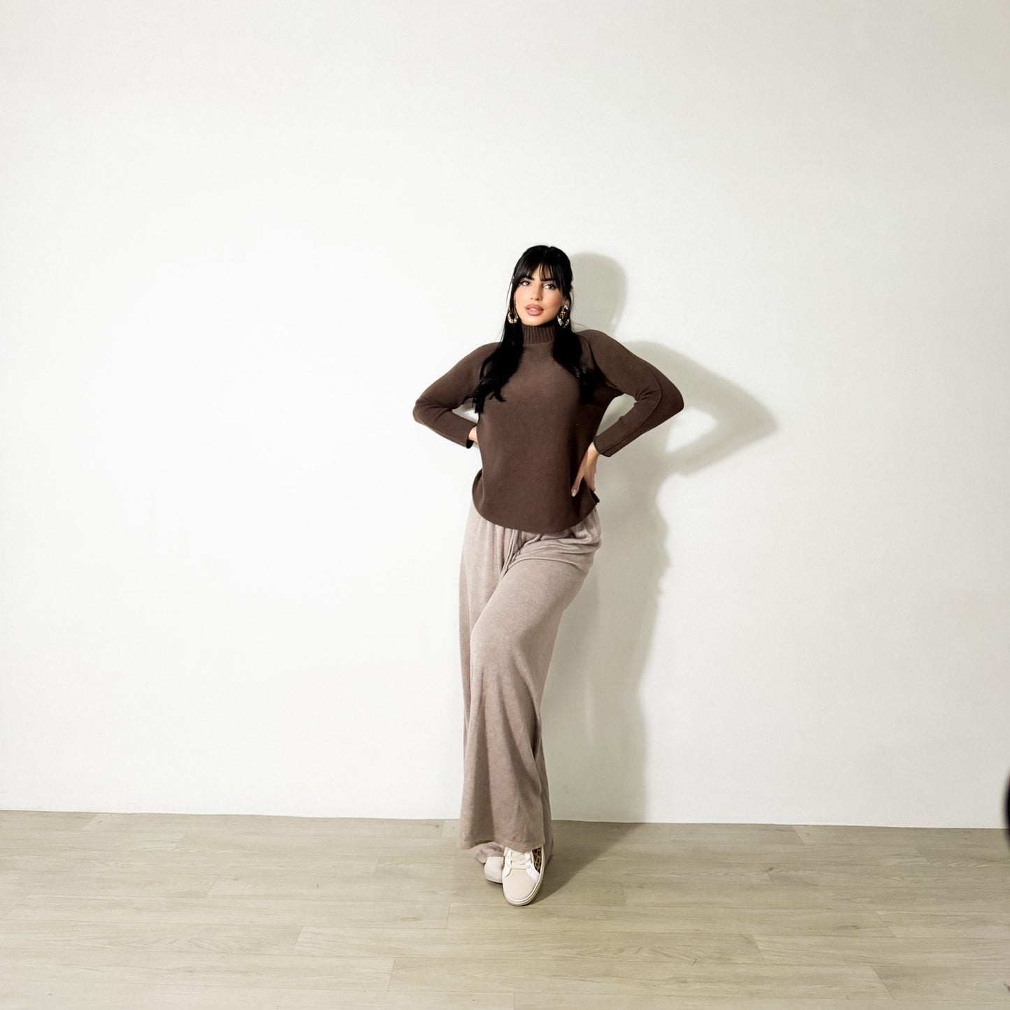 PANTALONE KNIT NOCCIOLA