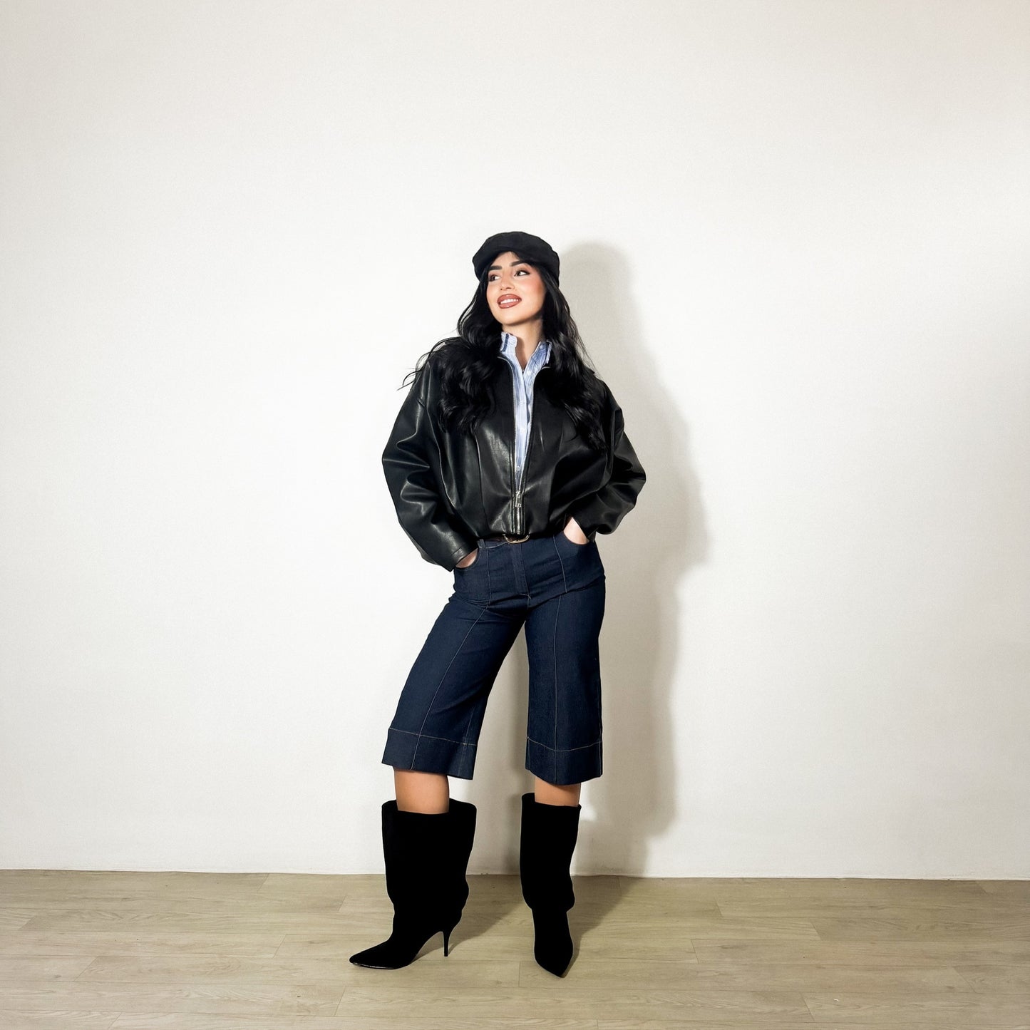 BOMBER INTRECCIO BLACK