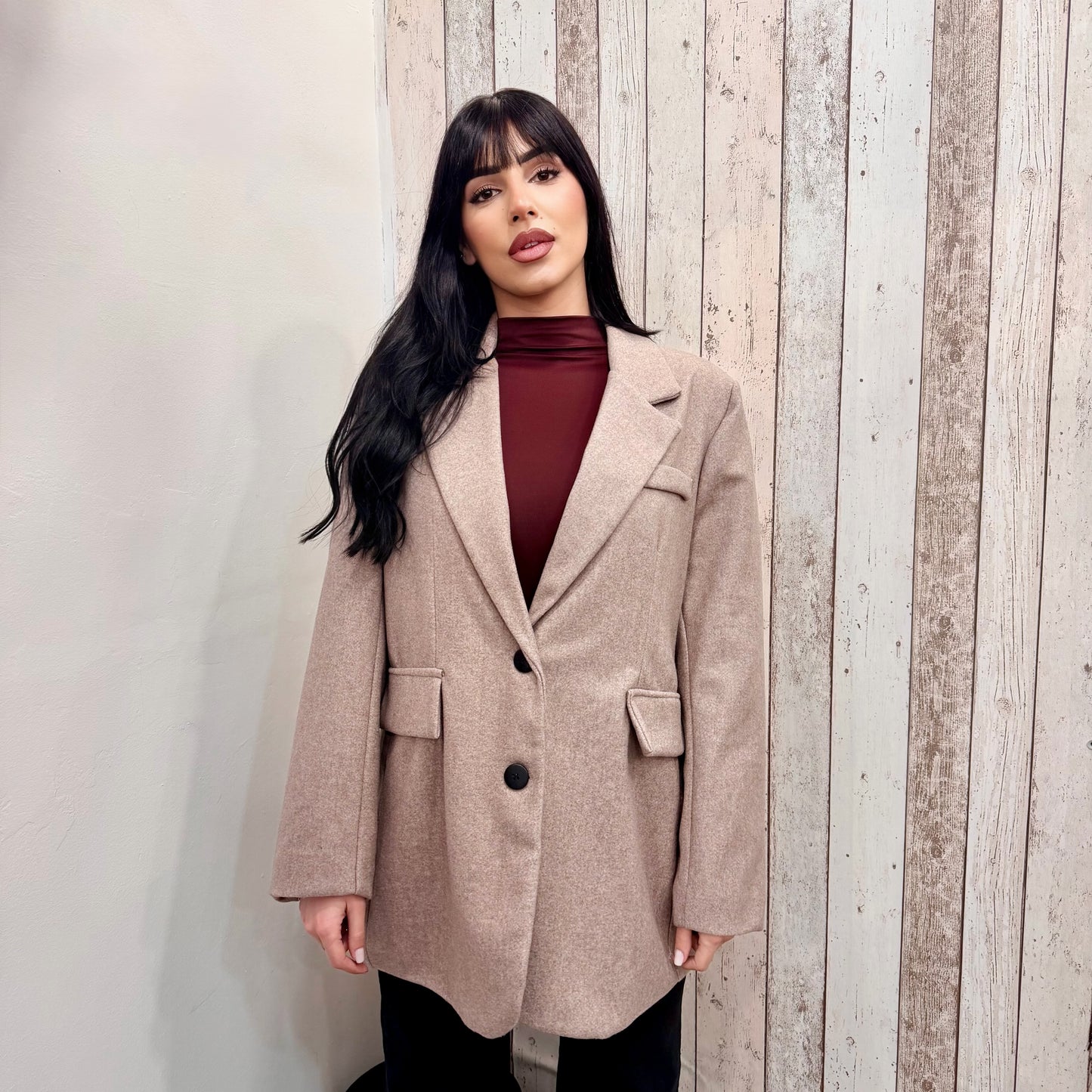 CAPPOTTO BLAZER TORTORA