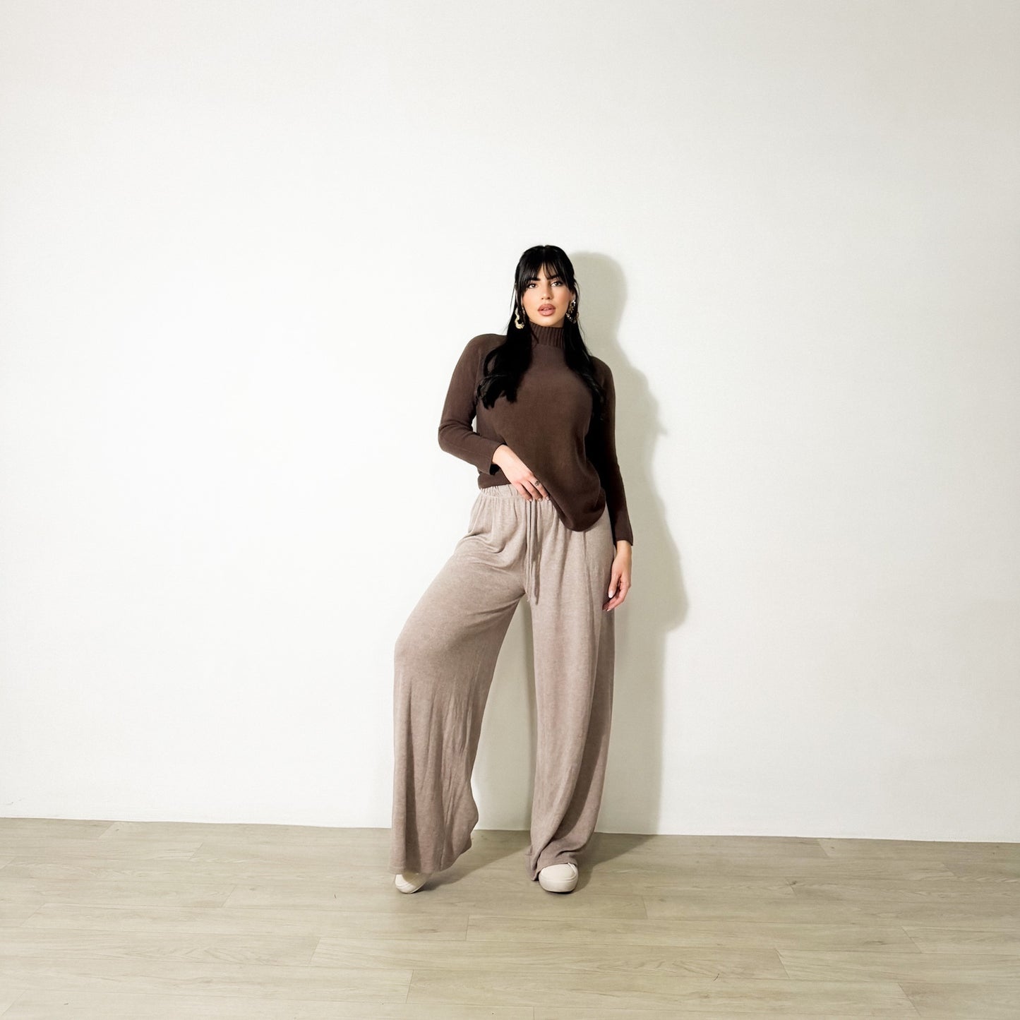 PANTALONE KNIT NOCCIOLA