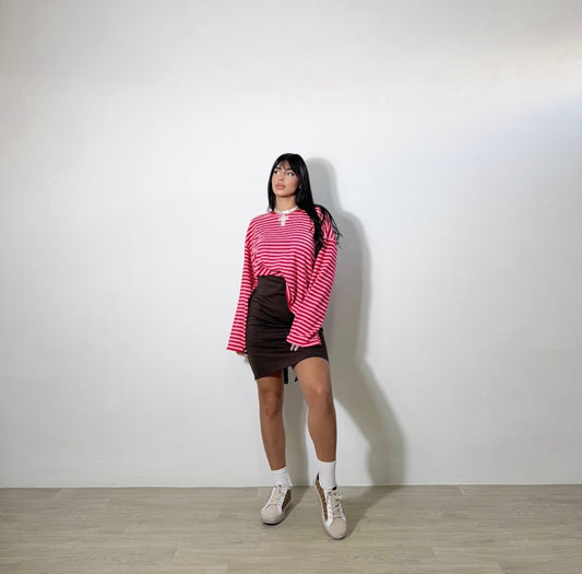 GONNA LONGUETTE MARRONE