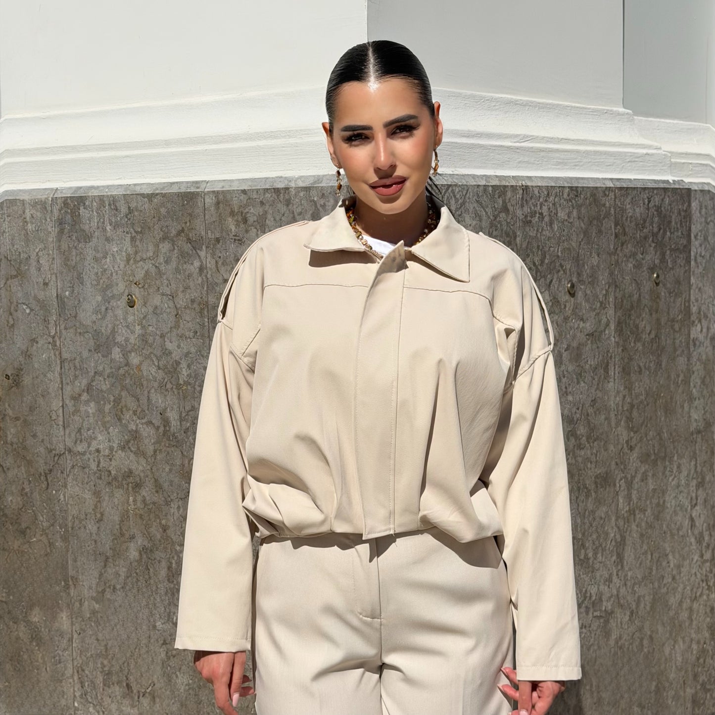 BOMBER ICON BEIGE