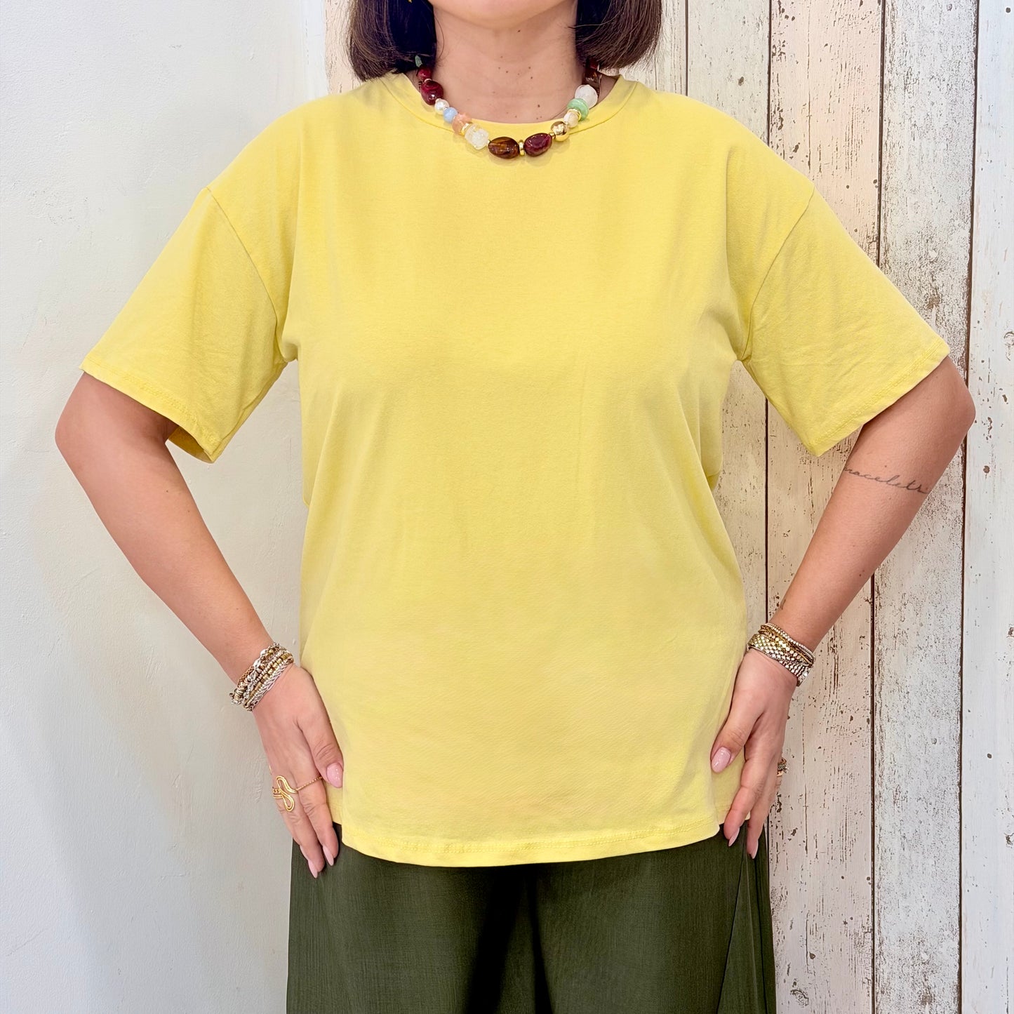 T-SHIRT CLASSIC GIALLA