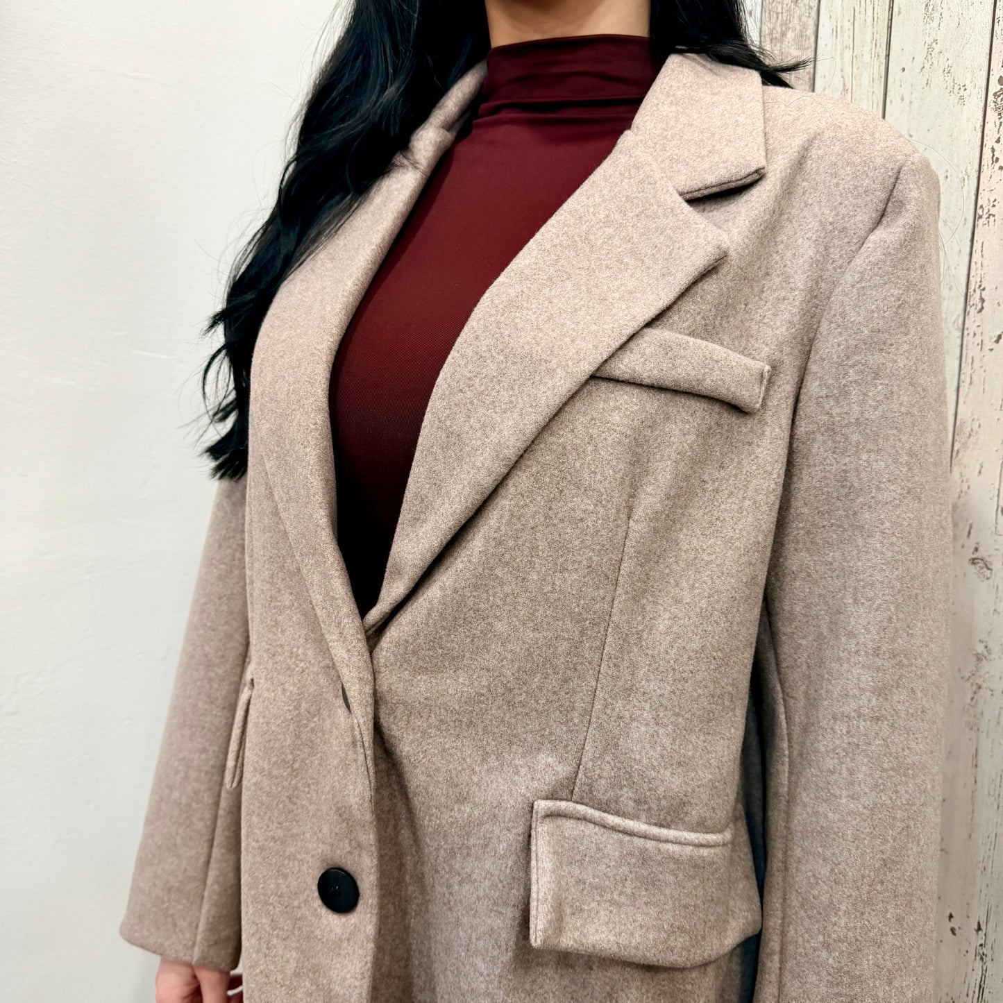 CAPPOTTO BLAZER TORTORA