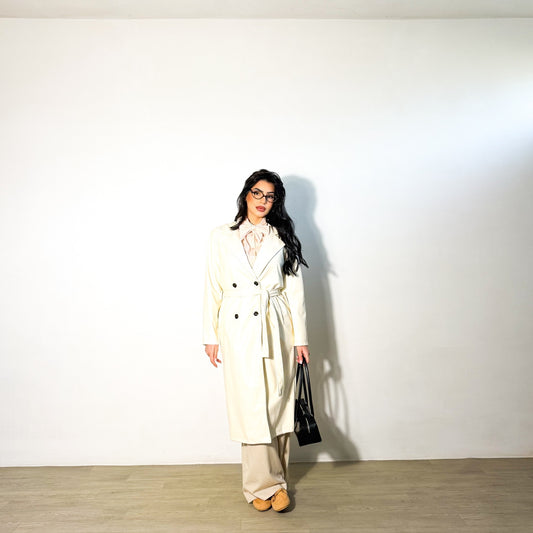 TRENCH PELLE BEIGE