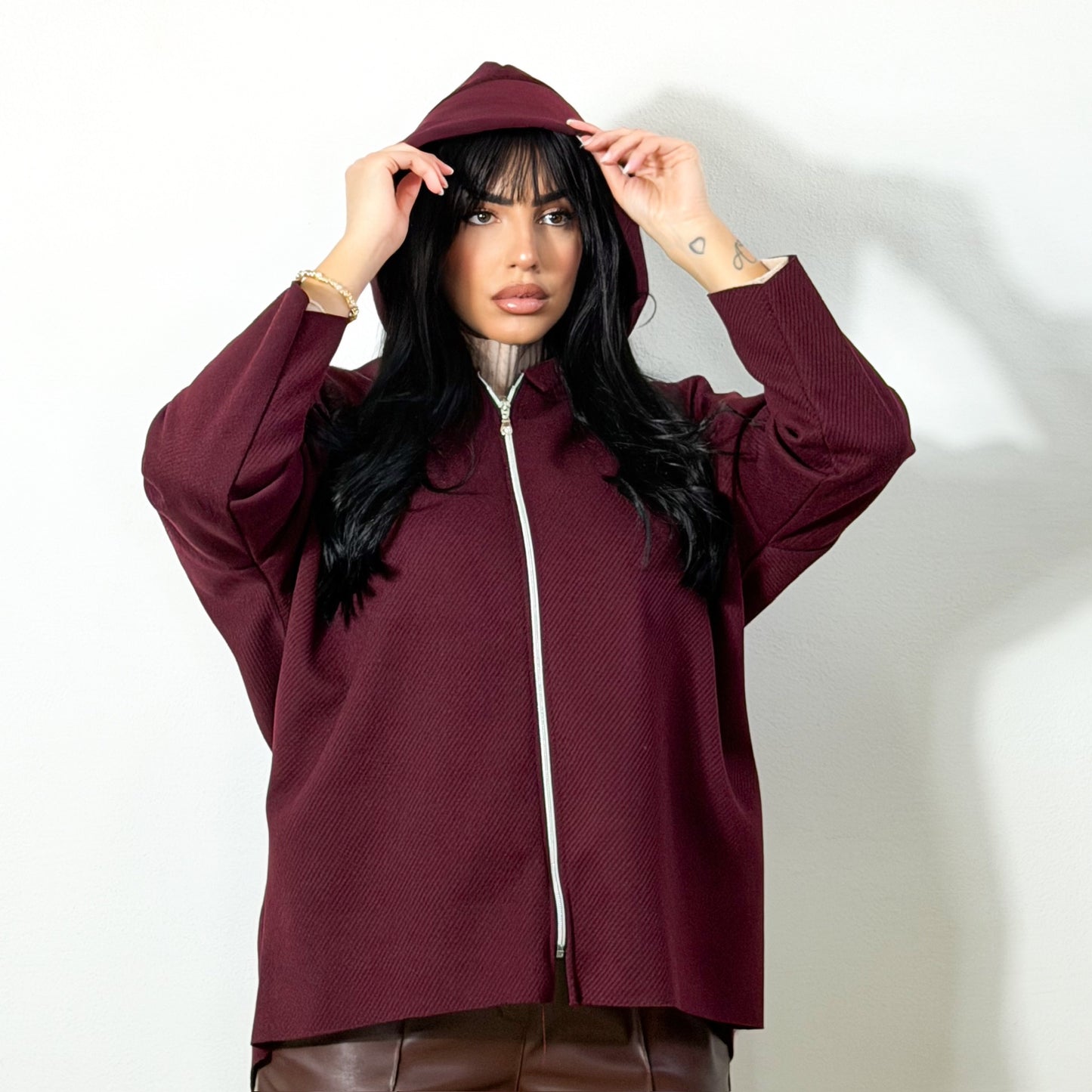 HOODIE COSTINE BURGUNDY