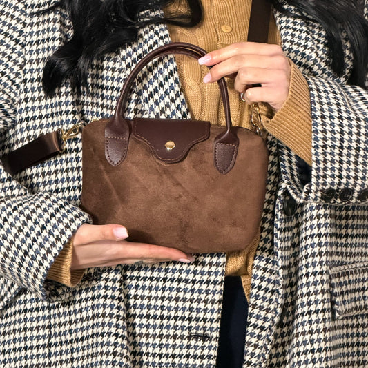 MINI TOTE SUEDE BROWN