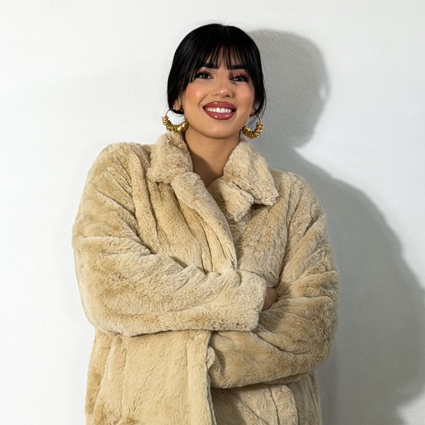 CAPPOTTO TEDDY BEIGE