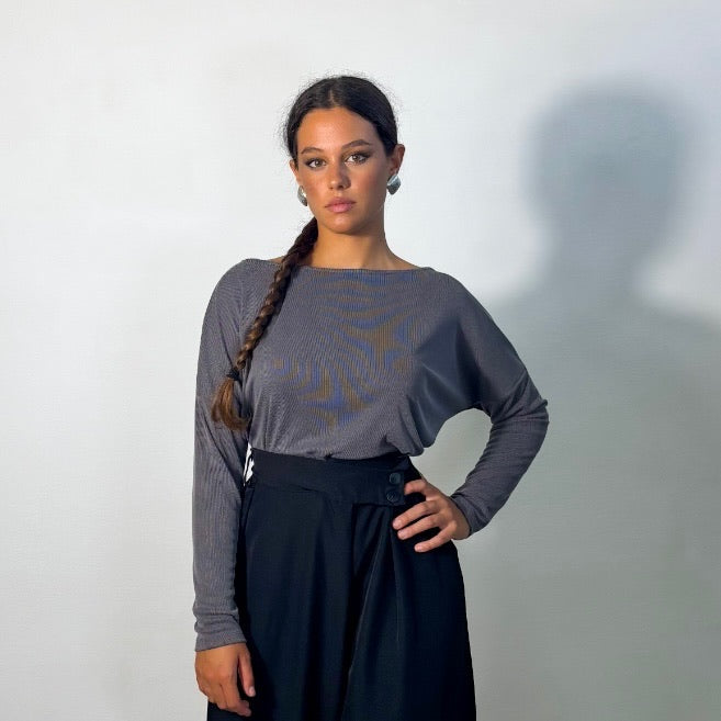 MAGLIA VINTAGE GRIGIA