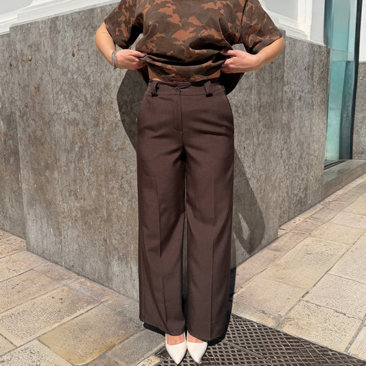 PANTALONE RELAXED MARRONE