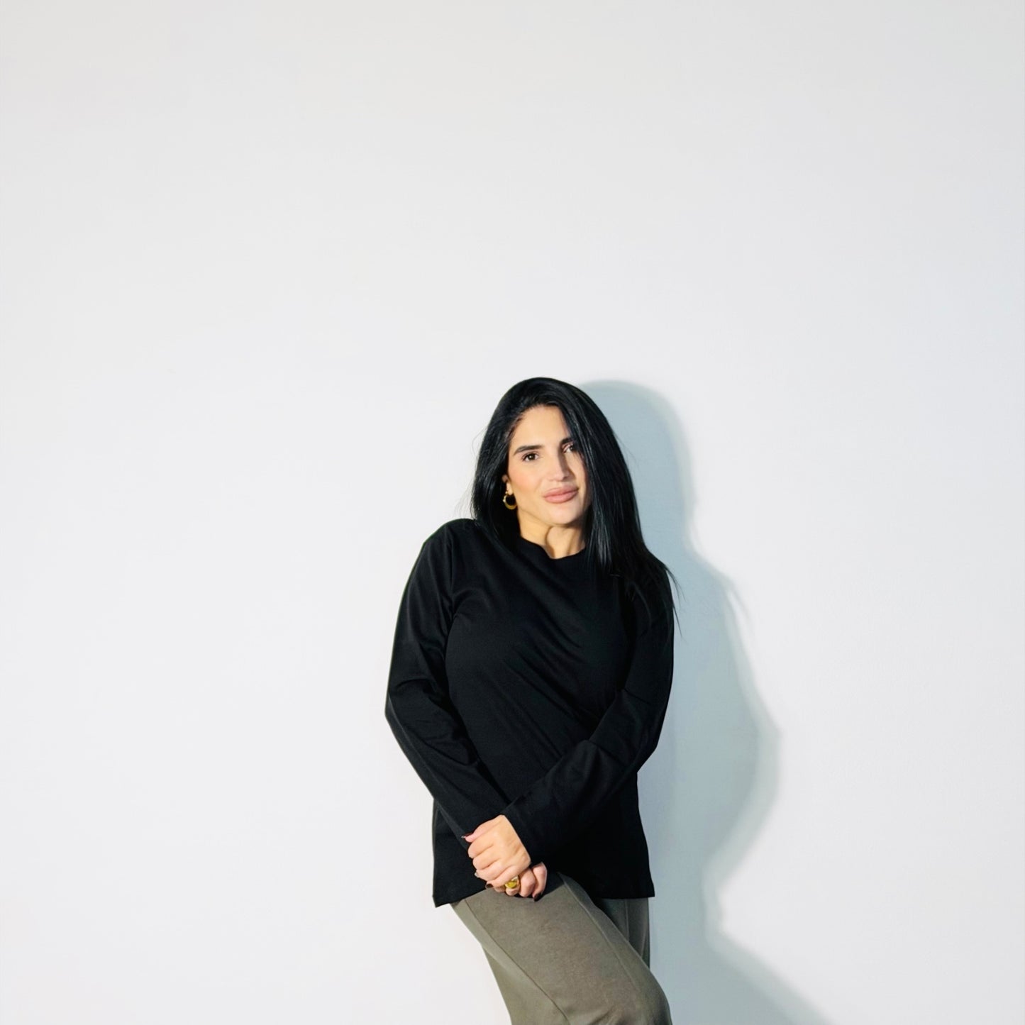 T-SHIRT LONG SLEEVE NERA