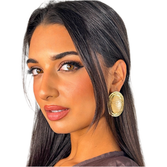 ORECCHINI OLD MONEY BEIGE