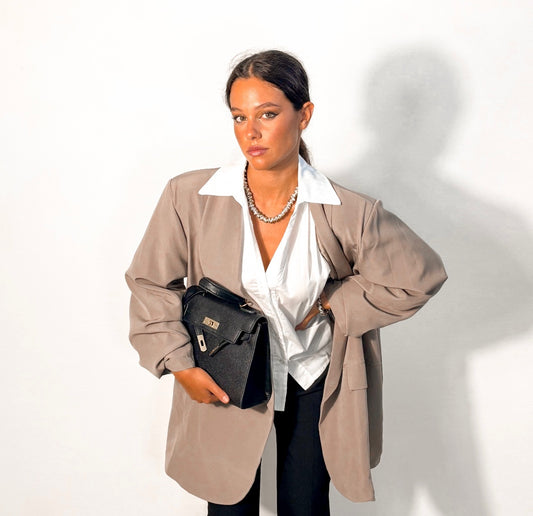 BLAZER OVERSIZE TORTORA