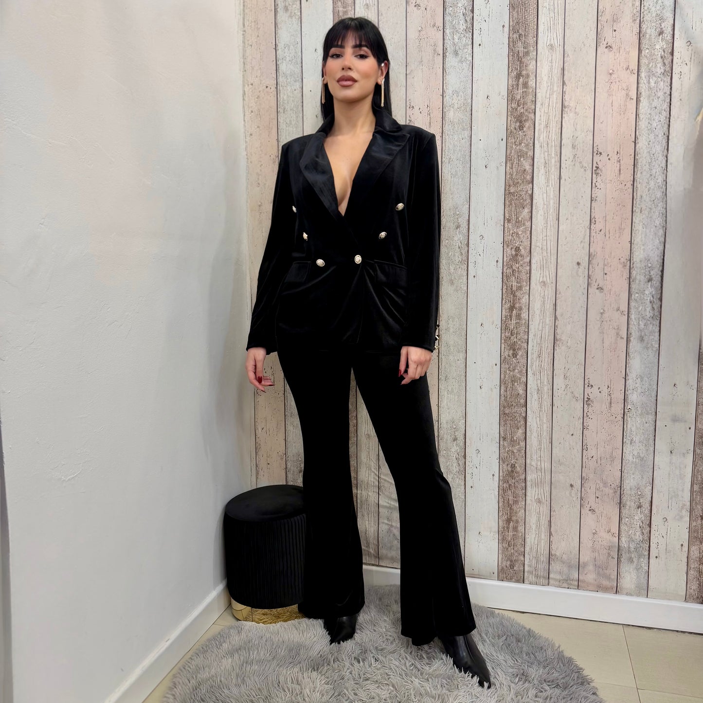 TAILLEUR VELVET BLACK