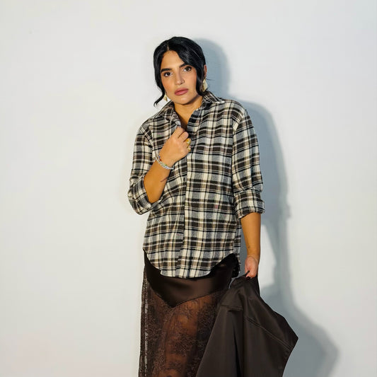 CAMICIA COUNTRY MARRONE