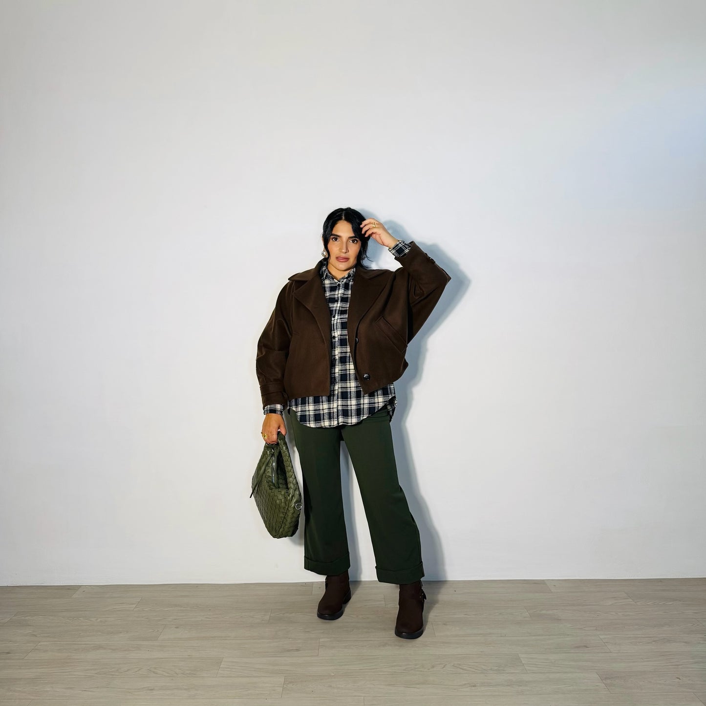 CAPPOTTO CROP MARRONE