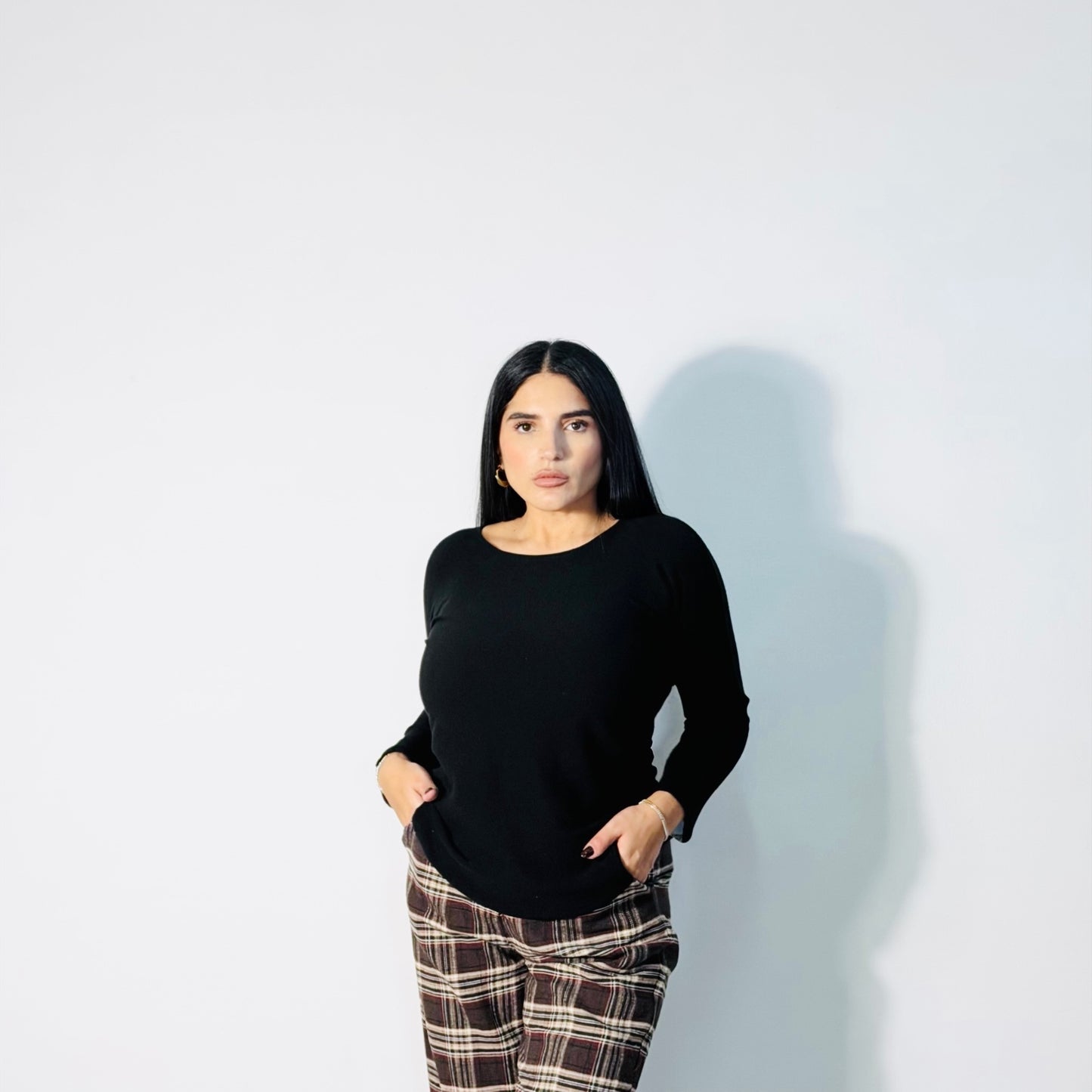 MAGLIA MOM LIFE NERA