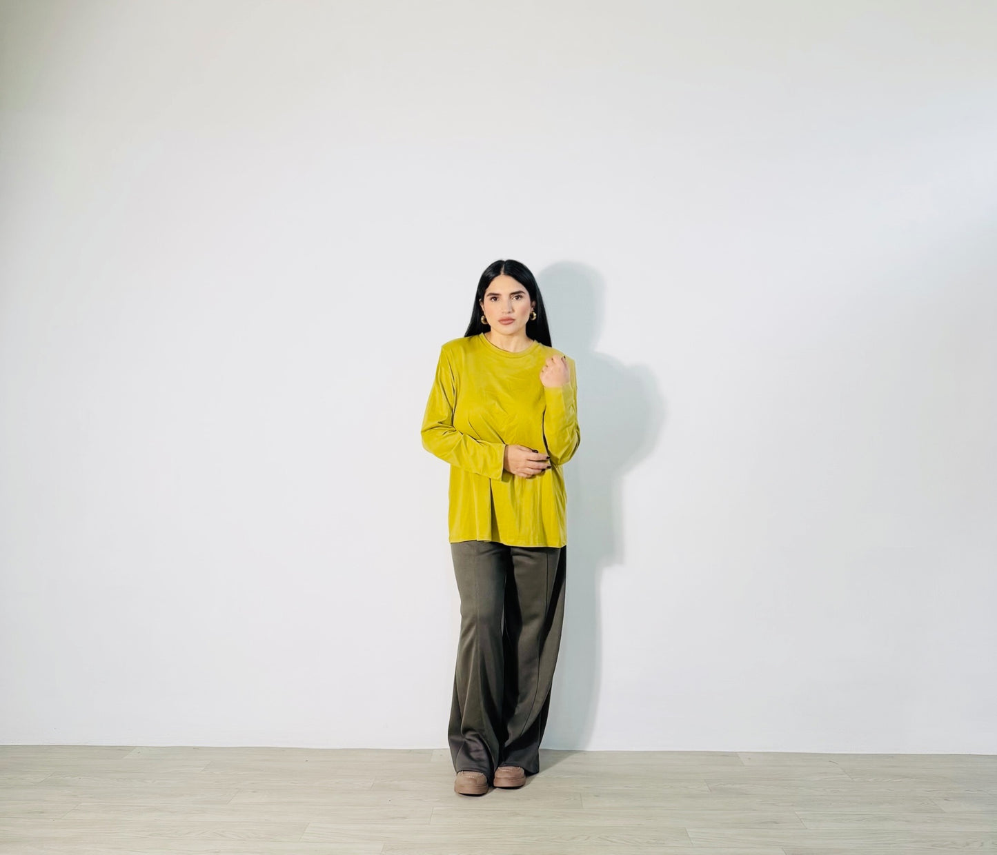 T-SHIRT SPALLINE VERDE ACIDO