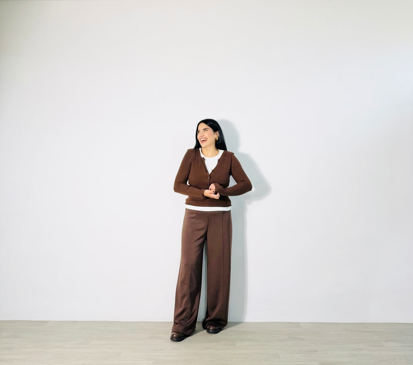 MAGLIA SERAFINO DOUBLE MARRONE