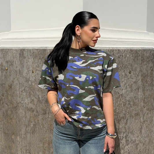 T-SHIRT ARMY BLUE