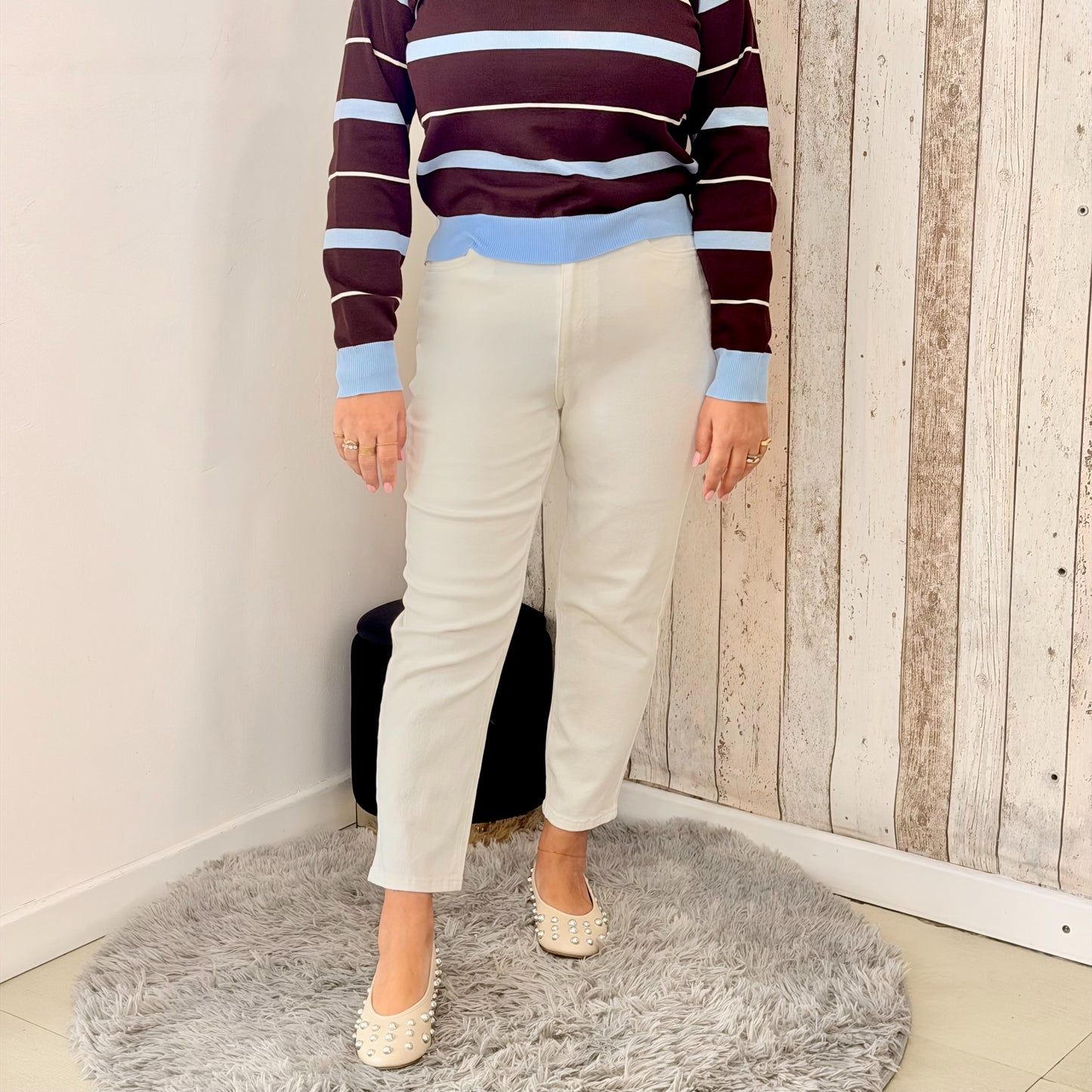 JEANS CARROT WHITE