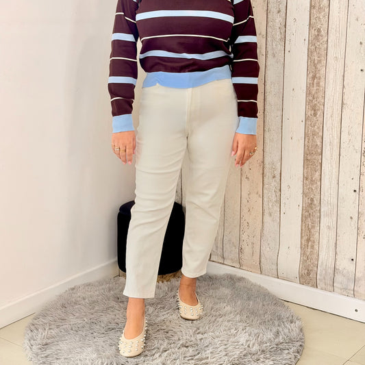 JEANS CARROT WHITE
