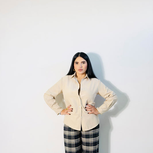 CAMICIA SUEDE BEIGE