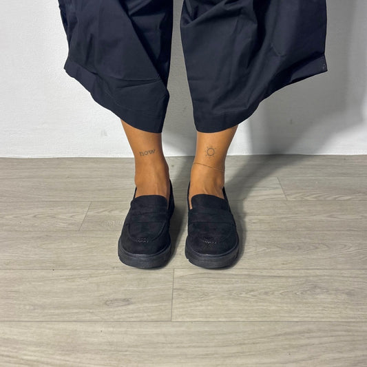 MOCASSINO SUEDE NERO