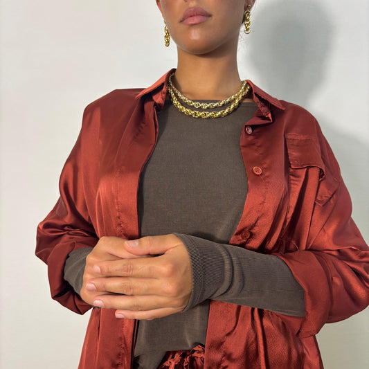 MAGLIA VINTAGE MARRONE