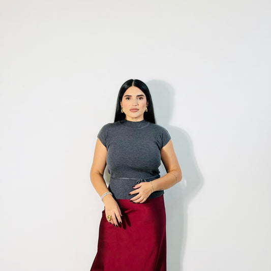 MAGLIA ESSENTIAL CHIC GRAY