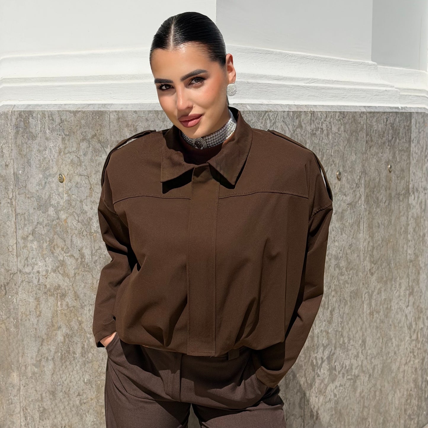 BOMBER ICON BROWN