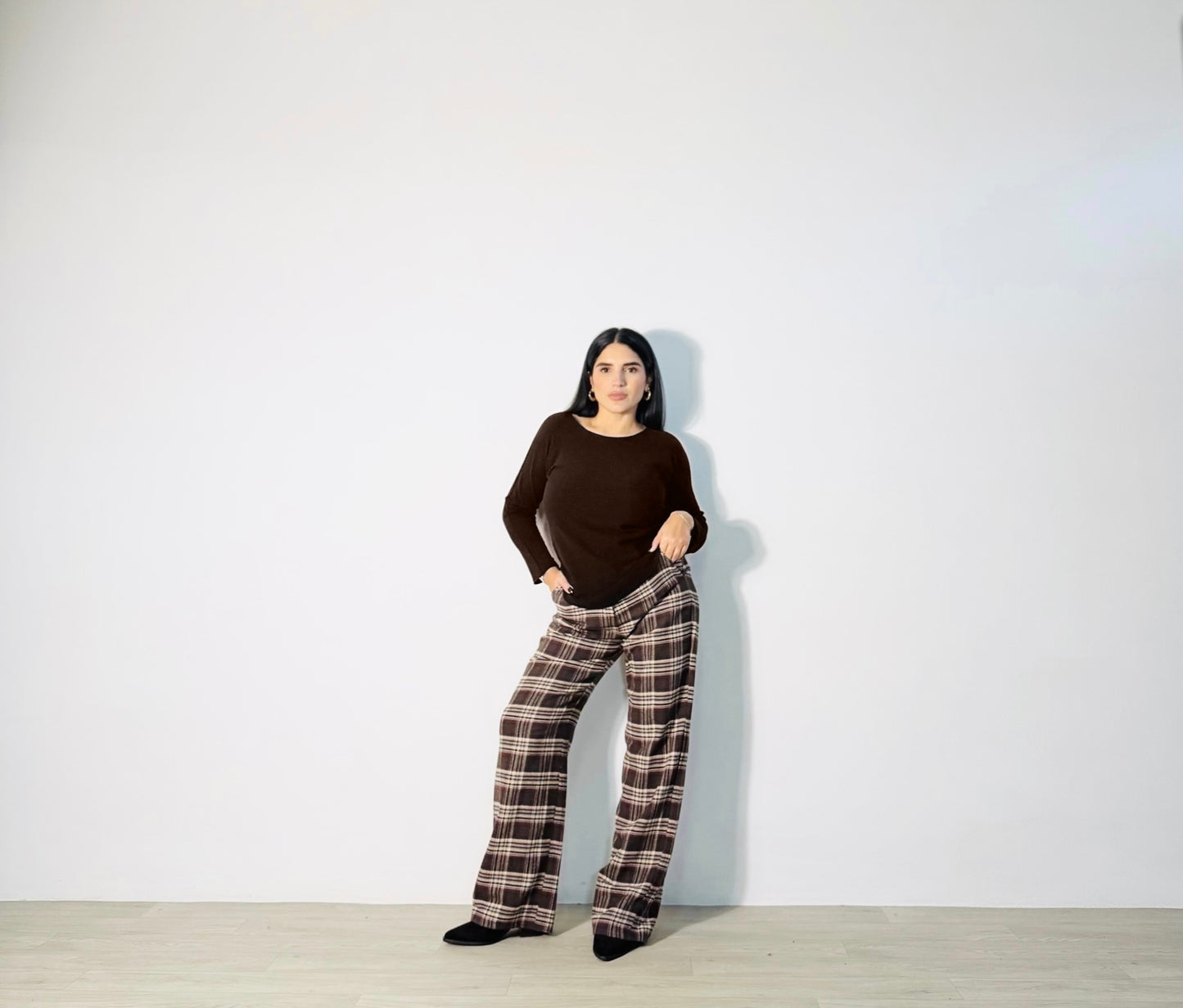 MAGLIA MOM LIFE MARRONE