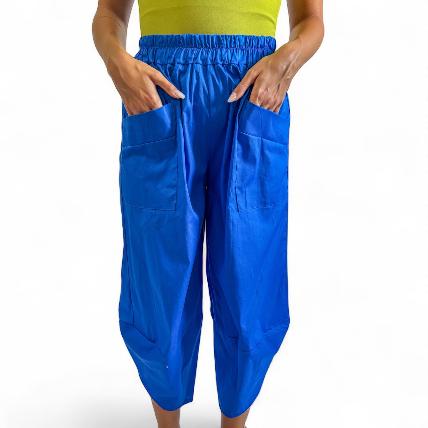 PANTALONE JAPAN BLU ELETTRICO